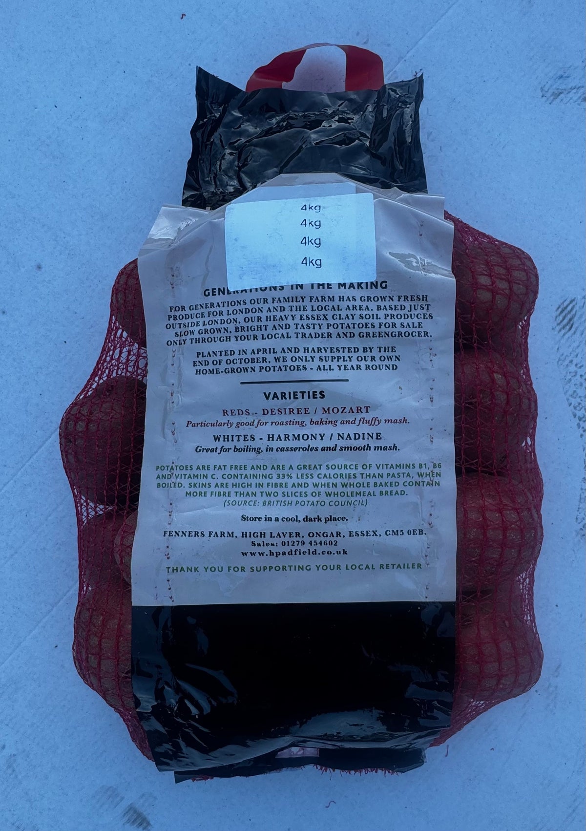 Field Fresh Red Potatoes ( 4kg ) Bag